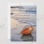 Beach Seashell Zee Viering van het leven Kaart (Voorkant)