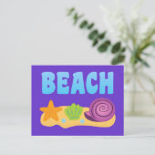 Beach Seashells Briefkaart (Staand voorkant)