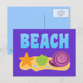 Beach Seashells Briefkaart (Voorkant / Achterkant)