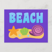 Beach Seashells Briefkaart (Voorkant)