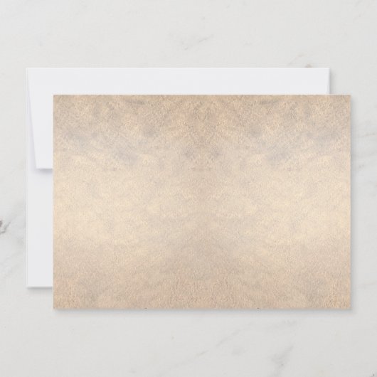 Beach Seashells bruiloft bedankkaarten Bedankkaart (Achterkant)