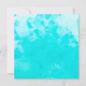 Beach Seashells Destination Wedding Invitations Kaart (Achterkant)