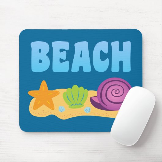 Beach Seashells Muismat (Met muis)