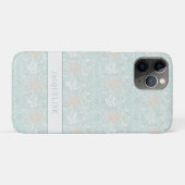 Beach Seashells Nautical Blue White Damask Patroon Case-Mate iPhone Case (Achterkant (horizontaal))