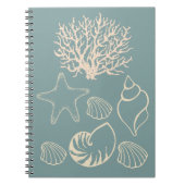 Beach Seashells Nautical Journal Notitieboek Cadef (Voorkant)