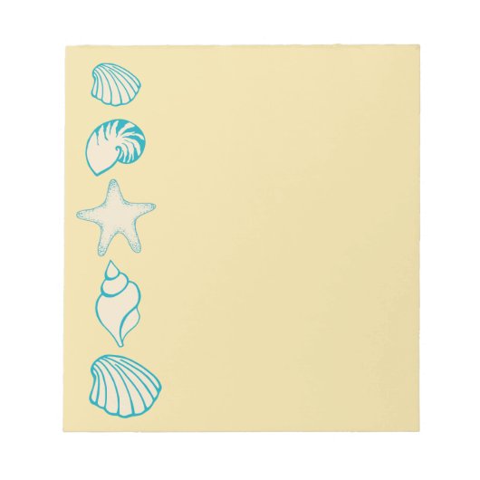 Beach Seashells Notitieblok (Voorkant)