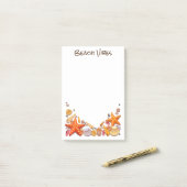 Beach Seashells Post-it® Notes (Op bureau)