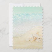 Beach Seashells Sand Save the Date (Achterkant)