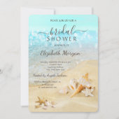 Beach Seashells Sand Vrijgezellenfeest Kaart (Voorkant)