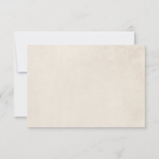 Beach Seashells Sand Wedding RSVP Kaartje (Achterkant)