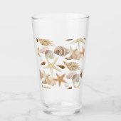 Beach Seashells Shells Ocean Seaside Glas (Voorkant)