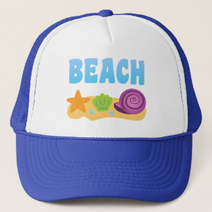 Beach Seashells Trucker Pet