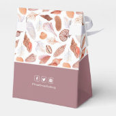 Beach Seashells Waterverf Coastal Chic Wedding Bedankdoosjes (Achterkant)