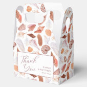 Beach Seashells Waterverf Coastal Chic Wedding Bedankdoosjes (Geopend)
