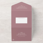 Beach Seashells Waterverf Coastal Wedding Al All In One Uitnodiging (Buitenkant)