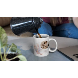 Beach Seashells Waterverf Foto bruiloft Koffiemok