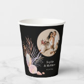 Beach Seashells Waterverf Foto Weddenschap Paper C Papieren Bekers (Voorkant)