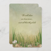 Beach Seashells Weddenschap Kaart (Voorkant / Achterkant)