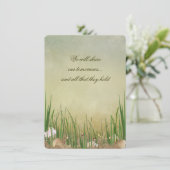 Beach Seashells Weddenschap Kaart (Staand voorkant)