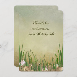 Beach Seashells Weddenschap Kaart