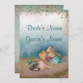 Beach Seashells Weddenschap Kaart (Voorkant / Achterkant)