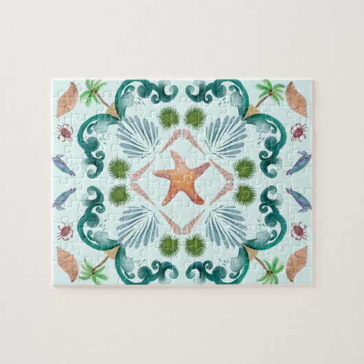 Beach Seashells Zee Life Legpuzzel (Horizontaal)