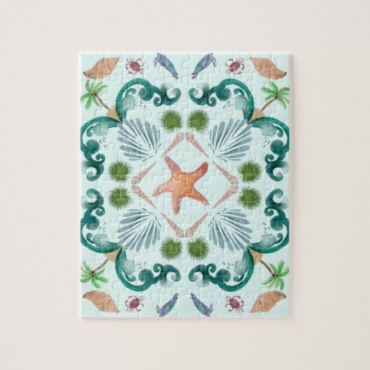 Beach Seashells Zee Life Legpuzzel (Verticaal)