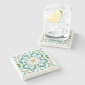 Beach Seashells Zee Life Stenen Onderzetter (Zijkant)