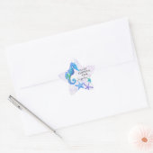 Beach Seaside Bright Seahorse Zeesterren Baby show Ster Sticker (Envelop)