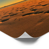 Beach Seaside Ocean Sunset Sundown Sand Poster (Hoek)