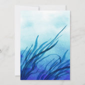 Beach | Seaside Starfish Waterverf Wedding Kaart (Achterkant)