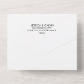 Beach Seaside Summer 3 in 1 Weddenschap All In One Uitnodiging (Achterkant)