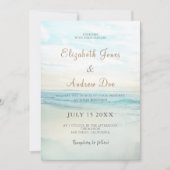 Beach Seaside Sunrise Weddenschap Kaart (Voorkant)