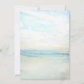 Beach Seaside Sunrise Weddenschap Kaart (Achterkant)