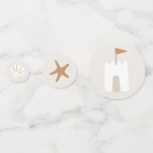 Beach Seaside Theme Seashell tafel Confetti (Voorkanten)