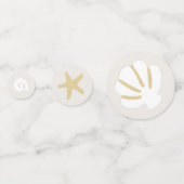 Beach Seaside Theme Seashell tafel Confetti (Achterkanten)