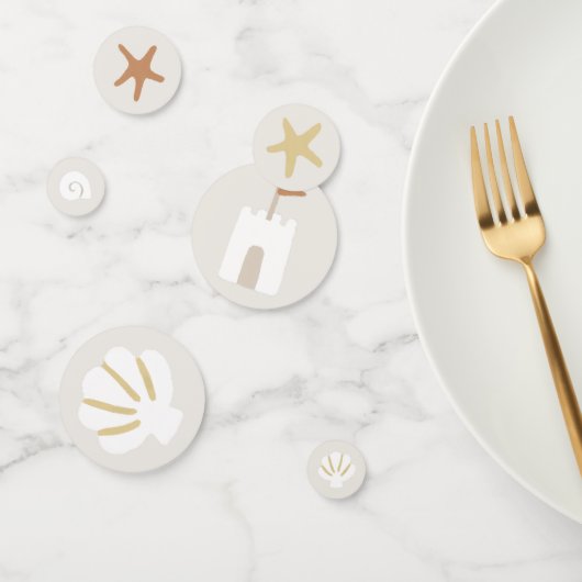 Beach Seaside Theme Seashell tafel Confetti (Groep)