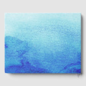 Beach | Seaside Waterverf Weddenschap Gastenboek (Achterkant)