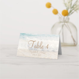 Beach Seaside Wedding Place Card Plaatskaartje