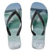 Beach Seaside Zee Waves Sand Trendy Sjabloon Teenslippers (Voetbed)