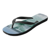 Beach Seaside Zee Waves Sand Trendy Sjabloon Teenslippers (Schuin)
