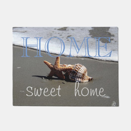 Beach, Seastar, Seashell, Home Sweet Home Deurmat (Voorkant)