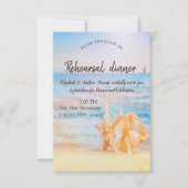 Beach,Seastar,Seashell repesal Dinner Kaart (Voorkant)