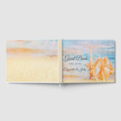 Beach,Seastar,Seashell Wedding Gastenboek (Volledig)