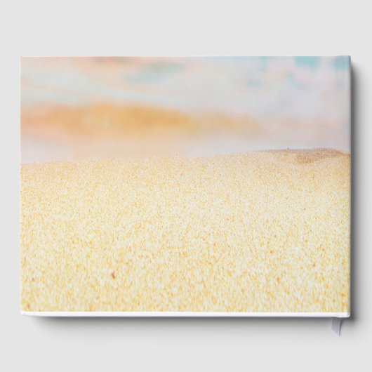 Beach,Seastar,Seashell Wedding Gastenboek (Achterkant)