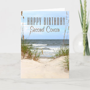 Beach Second Neef Birthday Card Kaart