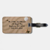 Beach Serenity Bagagelabel (Achterkant horizontaal)