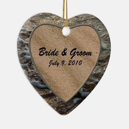 Beach Serenity Keepomwille Wedding Ornament (Rechts)