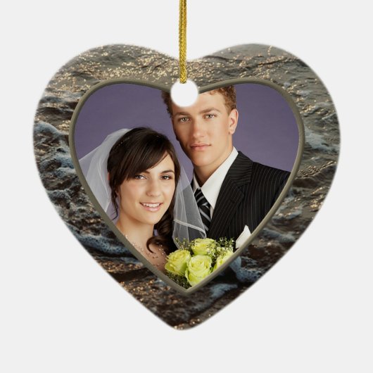 Beach Serenity Keepomwille Wedding Ornament (Achterkant)