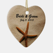 Beach Serenity Keepomwille Wedding Ornament (Rechts)
